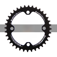 AliExpress nfox Aluminum Alloy Single Speed System Wide Chain Leaflet 104 BCD RUNDE 32 34 36 38 T MTB Bicycle Ring Bike Crankset Plate Chainring