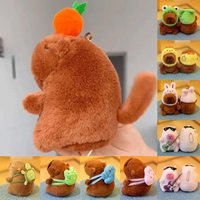Capibala Water Dolphin Plush Toy Bag Pendant Accessories Cloth Doll Keychain Doll Birthday Gift Doll