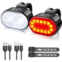 AliExpress NONE Cycling Taillight Headlight Bicycle Lights Bike Safety Warning Light LED USB Rechargeable Waterproof