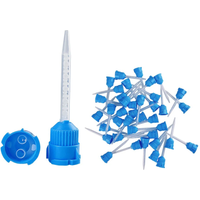 50pcs Mixing Tips Dental Materials Dentistry Silicone Rubber Conveying Mixing Head Disposable Impression Nozzles Mixing Tube