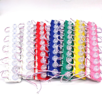 10PCS 3LED COB Module Lights 12V 24V Super Bright Waterproof Warning Light Blue Pink White Side Module Lamp Car Accessories