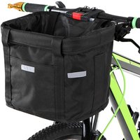 AliExpress NONE Bicycle Front Basket Removable Waterproof Bike Handlebar Basket Pet Carrier Frame Bag Bikepacking Bicycle Accessories