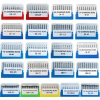 10Pcs/Pack BR SF SR SO SI WR CR FL DI Series Diamond Burs