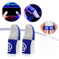 Mobile Finger Sleeve Breathable Nightlight Fingertip Cover Sweatproof Sensitive Touch Screen Finger Sleeve for PUBG Mobile Game