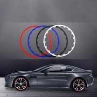 4PC 16/17/18/19/20inch Car Vehicle Wheel Rims Edge Protector Ring Tire Guard Strip Decor For VOLVO Tesla Nissan Ford Peugeot Etc