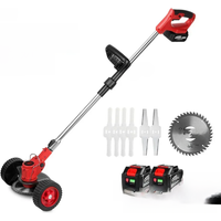 ONEVAN 2500W 20000RPM Electric Lawn Mower Cordless Grass Trimmer Foldable Adjustable Garden Power Tools For 21V18V Battery
