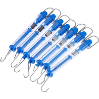 1PC Practical Newtons Spring Scale Tubular Dynamometer Plastic Transparent Body Easy Hanging For Classroom