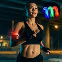 AliExpress NONE WRELS LED Light Up Armband Running Arm Belt Glow Sports Bracelet Outdoor Night for Running Walking Cycling Concert Roller Skates
