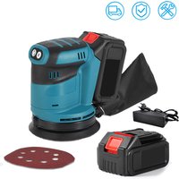 Elektrischer Exzenterschleifer, Holzschleifer, 3 Gänge, kabellose Polier- und Schleifmaschine, Elektrowerkzeug für Makita 18V Akku