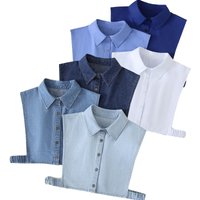 M - XXL Fake Collar Women Detachable Collars Lapel Shirt White False Collar Half Shirt Female Women Accessories Neck Decor