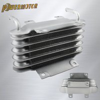 Ölkühler Motorrad Kühler Universal 2-Takt Motor Aluminium 8mm Zubehör Motocross Kühlsystem Racing Pit Dirt Bike