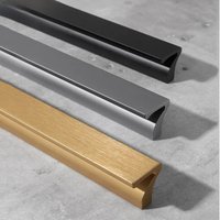 NAIERDI Luxury Brushed Gold Cabinet Handle Drawer Aluminum Alloy Long Furniture Handles Customizable Kitchen Cupboard Door Pulls