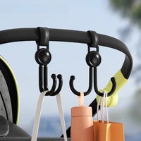 AliExpress SEAMETAL 4pcs Car Hook Seat Back Hanging Hooks Universal Electric Bike Motorbike Stroller Handlebar Storage Hanging Hook Goods