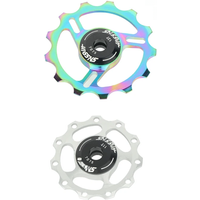 AliExpress HASSNS Mtb Pulleys Bicycle Derailleur Metal Ceramics Bearing Road Mountain Bike Rear Derailleur Pulley Wheel 11T 13T Cycling