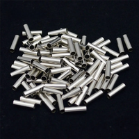 100pcs/Lot Round Copper Fishing Line Aluminum Crimp Sleeve Copper Tube 1.0mm-2.8mm Sea Fishing Accessories Line Tube