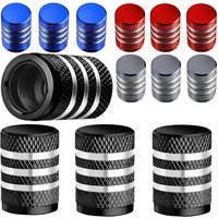 AliExpress AUMOLOOT Tire Valve Stem Cap Cover Tire Caps Metal with Plastic Liner Corrosion Resistant Leak-Proof for Car Truck Motorcycle SUV Bike