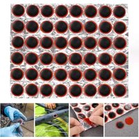 AliExpress NONE 48PCS Bicycle Glue-free Tire Patches Tool Inner Tube Quick Repairing Tire Round/Square Rubber Tube Pad Bicycle Repair Accessory