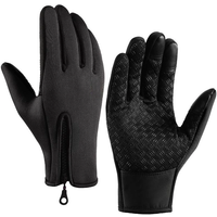 AliExpress NONE Winter Gloves For Men Waterproof Windproof Cold Gloves Snowboard Motorcycle Riding Driving Warm Touchscreen Zipper Glove