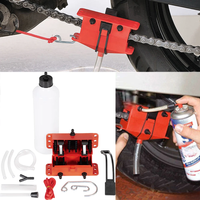 AliExpress CK CATTLE KING Chain Cleaner Bicycle/Motorbike/Motorcycle Machine Kit Chain Cleaning Tools Lube Lubricating Device Washer Brush Accessories