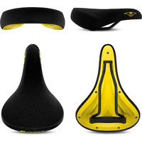 AliExpress Funsea-Bicycle Seats, Wheelie Stunt, Big BMX Cruiser Bike Saddle, Flannelette, 8mm Rail Embroidery Logo Seat Cover, Eagle Eye