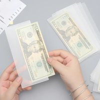 Money Protection Storage Bag Without Holes Budget Notebook Replacement Waterproof PVC Leaf Document Filing Bag