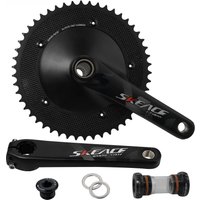 AliExpress NONE SKEACE Break The Wind Hollowtech Crankset, Fixie Crank, Fixed Gear Bike, Track Bicycle CNC Carbon Chainwheel, 49T, 165mm, 144BCD