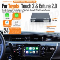 AUTOTOP Wireless CarPlay Retrofit Kit For Toyota Touch2 Entune 2.0 RAV4 Yaris Prius C-HR Avalon Prius Sienna Alphard Airplay GPS
