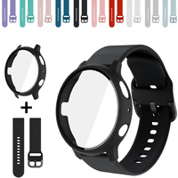 20mm Strap+Case for Samsung Galaxy Watch Active 2 Bracelet Band Samsung Watch Active2 40mm 44mm Protective Cover Coverage Bumper