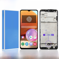 AMOLED Screen for Samsung Galaxy A32 A325 A325F A325M Lcd Display Digital Touch Screen with Frame Replacement with Fingerprint