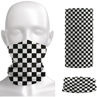 AliExpress Fandana Gear Checkered Ska Printed Headband Neck Warmer Gaiter Unisex Racing Cycling Tube Scarf Ska Checkerboard Reggae Music Face Bandana