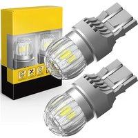 AUXITO 2Pcs T20 7443 LED Bulb W21W W21/5W LED Lamp for Lada Car Daytime Running Light Reverse Parking Lamp DRL 6000K Xenon White