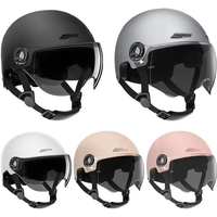 AliExpress Motorcycle Helmet Jet Style Bicycle Helmets For Men Women Adult Motorbike Scooter Helmet Skull Full Head Hat Helmets accessories