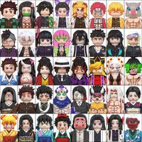 2025 Hot Toys WM6116 WM6138 Demon Slayer Blade Building Blocks Mini Action Figure Accessories Halloween Christmas Gifts for Kids