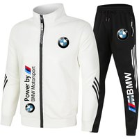 Spring and Autumn Running Clothes Men's BMW Top Cardigan+Pants Casual Sports Clothes Men's Sports Clothes Fitness Sports Clothes