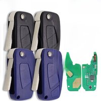 Great ID46 PCF7941 Chip 433MHz SIP22 Flip Car Remote Control Key For Fiat Panda 2003-2012