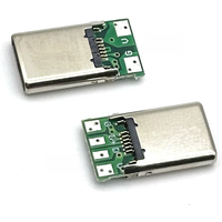 USB 3.1 2Pin 4Pin type c male Connectors Jack Tail 16P usb Male Plug Electric Terminals welding DIY data cable Support PCB Board
