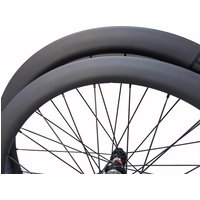 AliExpress NONE Disc Brake Carbon Road Bike Wheels front 40mm rear 60mm Width 25mm Clincher 700c Carbon Wheelset With Customized Decal