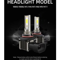 2PCS H11 H7 LED Car Headlight Bulbs 30000LM 300W 6000K 9006 HB4 Mini Size Fog Lights High Bright Plug And Play No Dark Spots