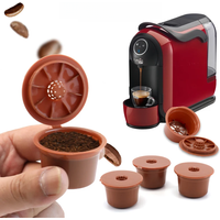 3PCSHigh Quality Reusable Coffee Filter Capsules for Caffitaly Refillable Plastic Coffee Pods Fit for Caffitaly Refill Capsule