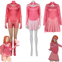 Female Atom Eve Cosplay Jumpsuit Costume Women Girls Outfits Fantasia Role Play Clothes Halloween Carnival Party Disguise Suit