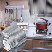 Kitchen Oil Proof Sticker Stove Cabinet Sticker Household Waterproof Moisture-Proof High Temperature Resistant Cabinet