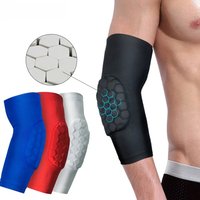 AliExpress GOMOREON 1Pcs Elbow Compression Sleeve Sports Arm Forearm Brace Support Honeycomb Pad Crashproof Basketball Cycling Arm Guard Sleeve