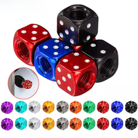 AliExpress DSYCAR 2/8Pcs Aluminum Tire Valve Caps Dice Wheel Stem Tyre Tire Wheel Stem Air Valve Dust Cover for Car Truck Motocycle Bike
