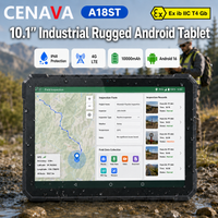 CENAVA A18ST 10.1 Inch IP68 Rugged Android 16 Tablet 4G LTE 10000mAh NFC GPS Ultra-Slim Industrial Tablet Outdoor Work