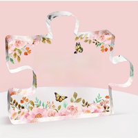 1pc,Teachers Gifts - Puzzle Shaped Acrylic Plaque, Thank You Teacher Gifts Women, Personalised Teacher Gifts,