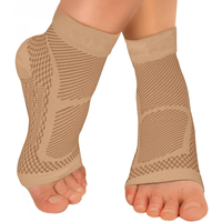 1Pair Sports Ankle Brace Compression Sleeve Plantar Fasciitis Sock for Achilles Tendonitis,Joint Pain,Reduces Swelling,Heel Pain