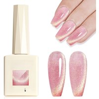 #8013 CANNI Nail Gel Polish Hema Free Super Glossy Glitter Cat Eye Gel Diamond Top Coat Semi Permanent Soak Off UV LED Varnish