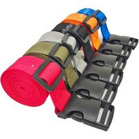 AliExpress Guffis 1.5M Buckle Tie-Down Belt Cargo Straps for Car Motorcycle Bike with PP Buckle Tow Rope Strong Card Buckle Belt for Luggage Bag