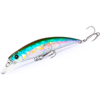 TSURINOYA Fishing Lure Sinking Minnow 80S 12g DW96 8cm Large Rockfish Hard Bait Jerkbait Freshwater stream Saltwater Wobbler