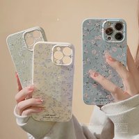 Vintage Floral Phone Cases for iPhone 16 Pro Max Plus 15 14 13 12 11 Cute Stylish Rose Protective Phone Covers